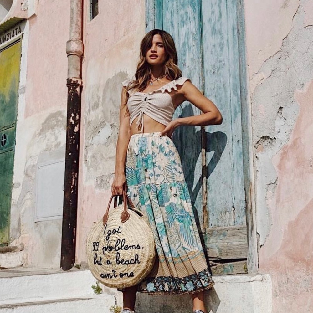 Spell and the Gypsy drawstring long skirt